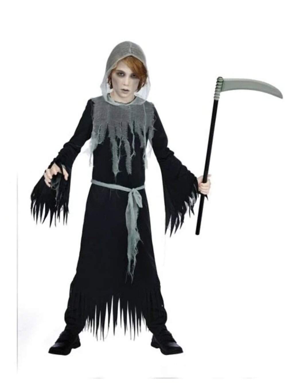 Partyholic Boy's Zombie Reaper Halloween Costume - One Size